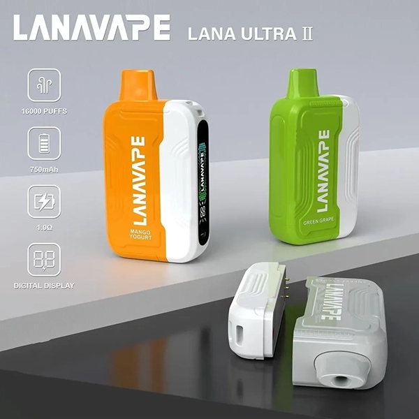 LANA Ultra II 16000口拋棄式電子煙 | 磁吸換彈式 · 買3顆送主機